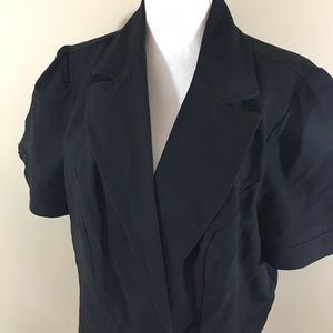 Torrid Blazer Black Short Sleeve Suit Jacket 3x